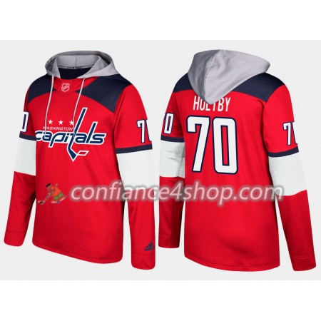 Homme Washington Capitals Braden Holtby 70 N001 Chandails à capuchon